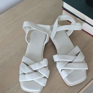 Zara White Women's Sandals